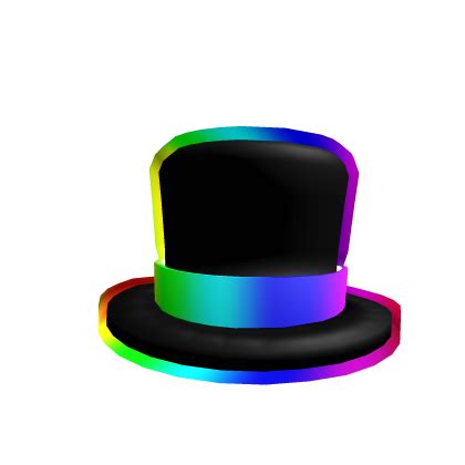 Cartoony Rainbow Banded Top Hat Roblox Item Rolimon S