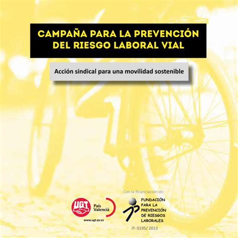 PDF CAMPAÑA PARA LA PREVENCIÓN DEL RIESGO LABORAL VIAL de las