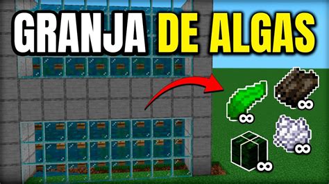 Granja De ALGAS MINECRAFT 1 20 1 20 73 Minecraft Bedrock YouTube