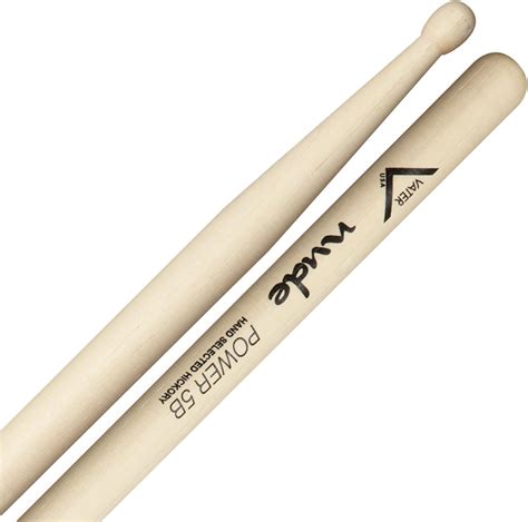 Vater Nude Power Baquetas 5B Punta De Madera Color Natural