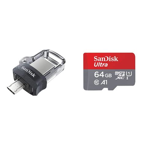 Sandisk Ultra Dual Gb Usb Otg Pen Drive Black Ultra