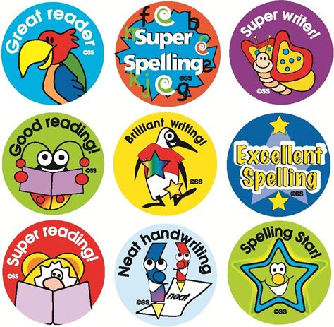 Superstickers Bumper Pack Of Literacy Stickers Pack Of 180 Stickers