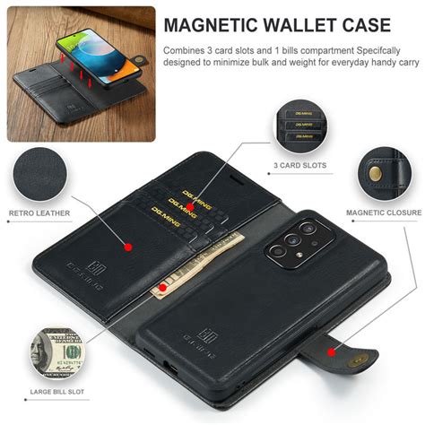 Dg Ming Samsung Galaxy A G In Magnetic Detachable Retro Leather