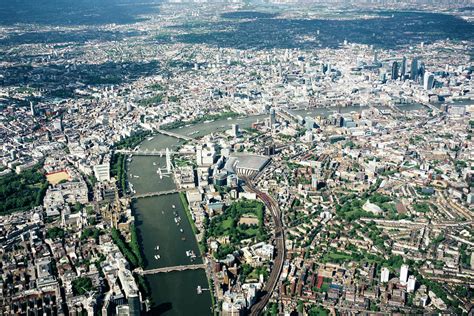 Aerial View Of London, River Thames by Urbancow