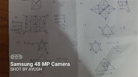 Counting of figures counting of triangles reasoning तरभज गनन