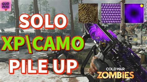 INSANE SOLO XP CAMO PILE UP GLITCH MELEE Or GUNS COLD WAR ZOMBIES