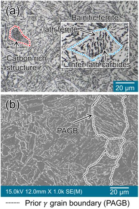 E Microstructure Of Sa508 Gr 3 Cl 1 In The As Received State A