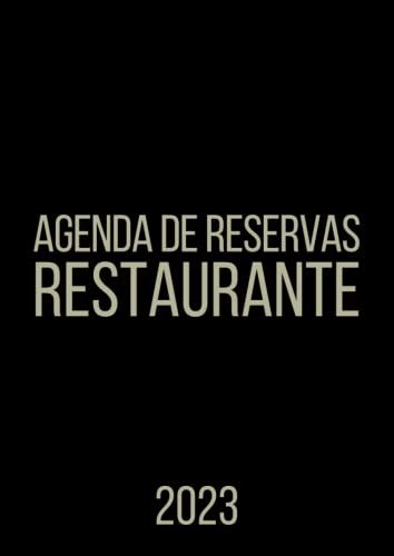 Agenda de reservas restaurante 2023 Libro de reservas español para