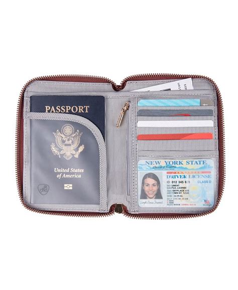 Travelon Rfid Blocking Passport Zip Wallet Macys