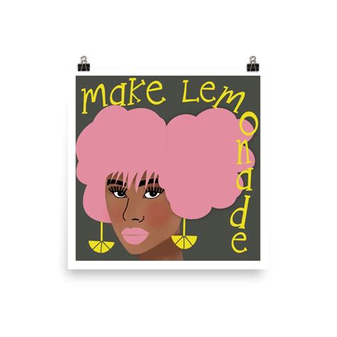 Women Empowerment Poster Ethnic Art Make Lemonade Affirmation Print