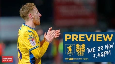 Preview Stags V Tranmere News Mansfield Town