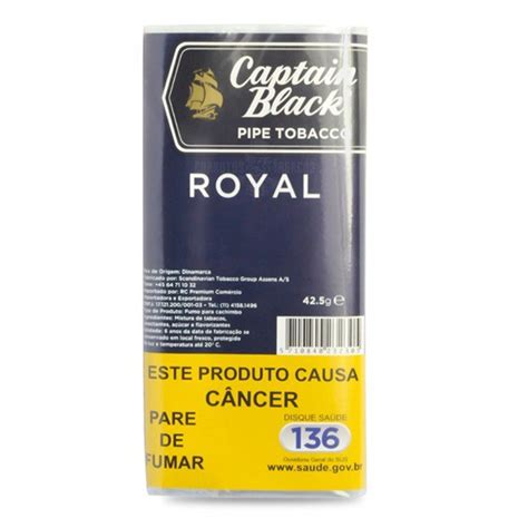 Tabaco Captain Black Royal Para Cachimbo 42 5g Shisha Tabacaria