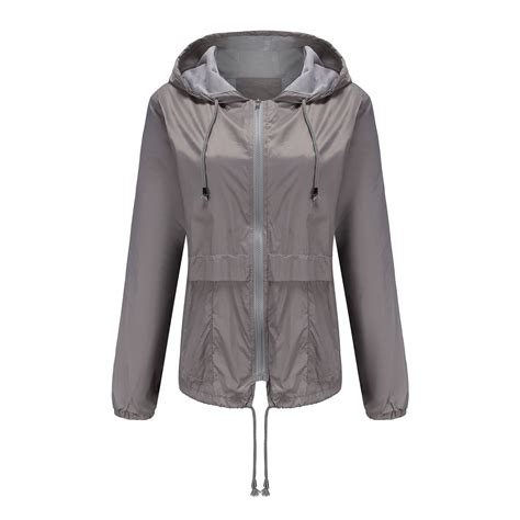 Holiday Deals Saving! KBODIU Women's Raincoats Windbreaker Rain Jacket ...