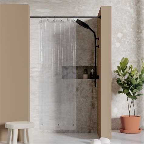 Barossa Design Waterproof Mildew Resistant Bottom Magnet Peva Shower