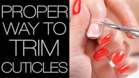 PROPER WAY TO TRIM CUTICLE TUTORIAL YouTube