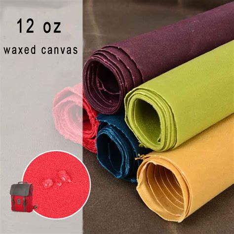 12 Oz Waxed Canvas Fabric Water Resistant Waterproof Fabric Etsy Uk