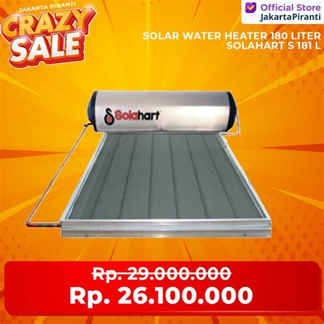 Jual Pemanas Air Tenaga Surya Solahart Solar Water Heater 181 L