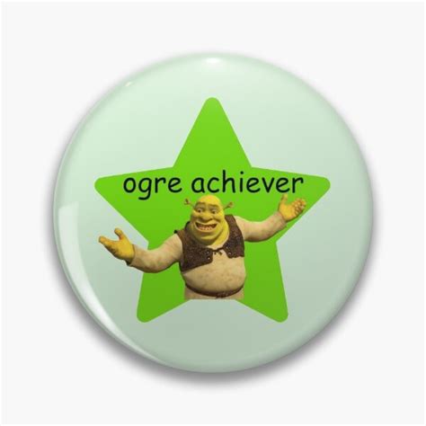 Ogre Achiever Star Pin For Sale By Garfieldslitter Redbubble