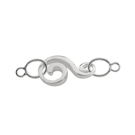 Verschluss S Haken Mit Spirale Mm Sen Silber Hexerey Hh