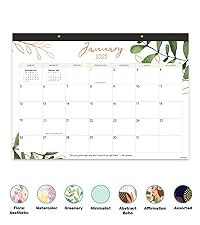 Amazon Decorably Desk Calendar Landscape 18 Months Desk