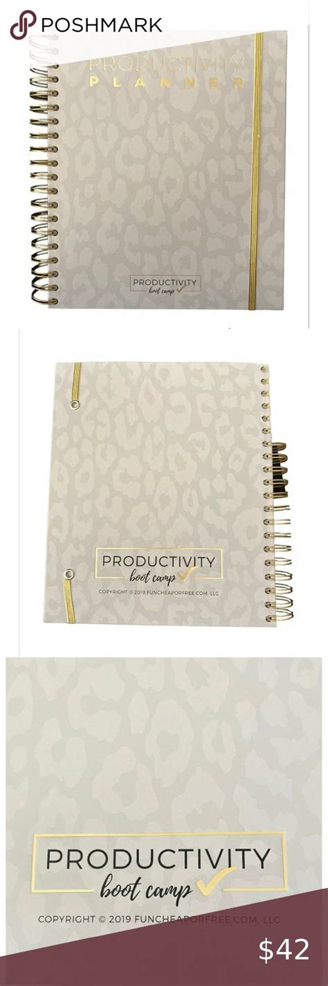 Productivity Planner Boot Camp Months Jordan Page Block Schedule System