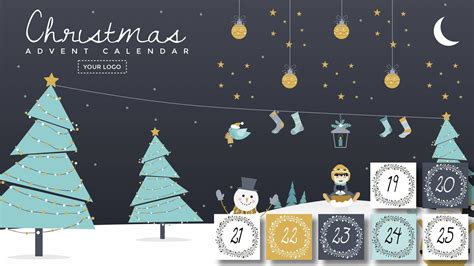 Christmas Advent Calendar - Digital Signage Template