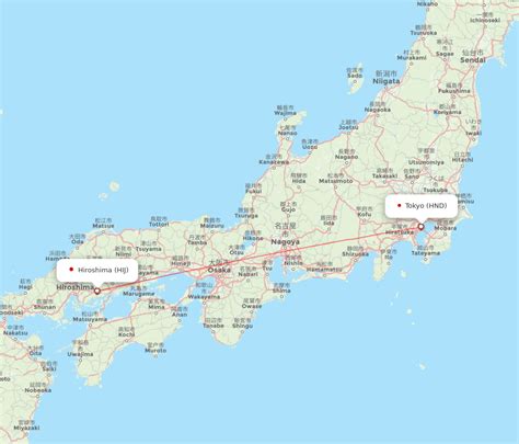 Flights From Hiroshima To Tokyo Hij To Hnd Flight Routes