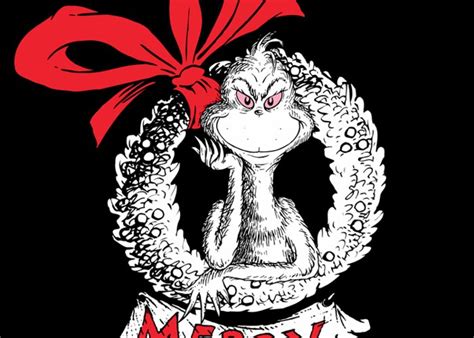 Merry Grinchmas Wreath The Grinch Greeting Card By Tinh Tran Le Thanh