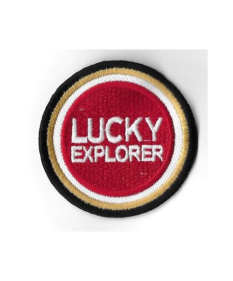 Embroidered Badge Patch Sew On Mmx Mm Lucky Explorer