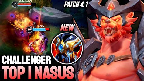 Wild Rift Nasus Top 1 Nasus Gameplay Challenger Ranked Youtube