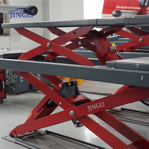 Jingli 4000kg Hydraulic Lifting Scissors Car Lift For 3D Wheel