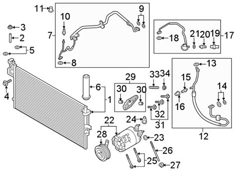 Ford Escape A C Refrigerant Discharge Hose GV6Z19972FE Mid Tenn