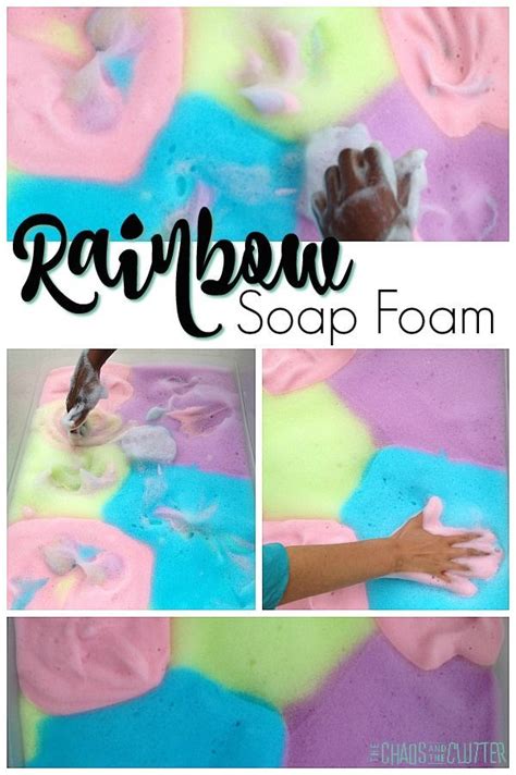 Rainbow Soap Foam Sensory Activities Toddlers Sensory Play Recipes