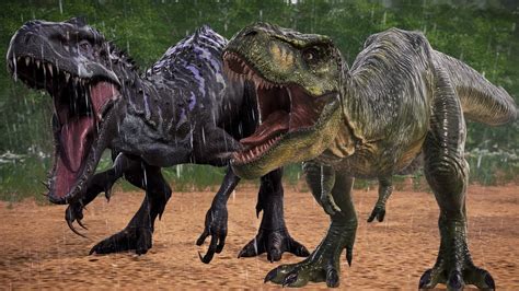 T REX Vs SPINOSAURUS INDOMINUS REX ACROCANTHOSAURUS DINOSAURS