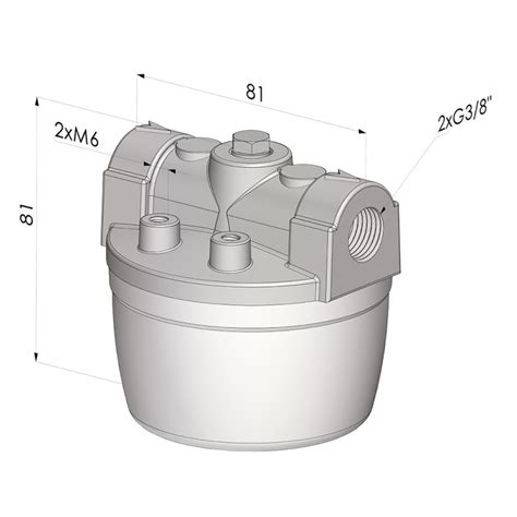 NOVACOM Filtre Vide Cuve Aluminium Série FV F 44µm