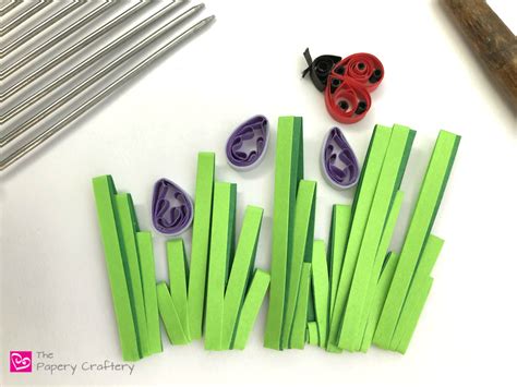 Simple Quilling Paper Grass The Papery Craftery