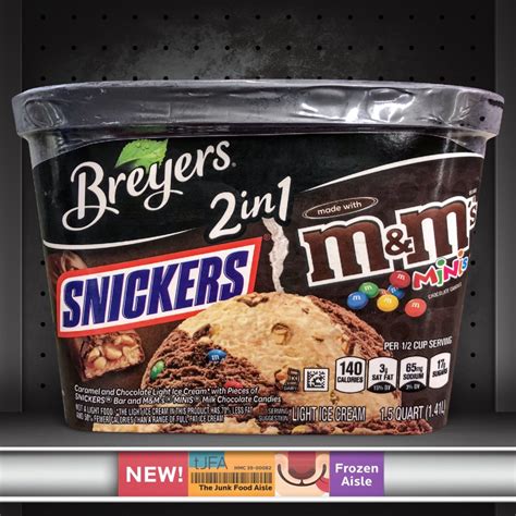 Breyers 2in1 Snickers And Mandms The Junk Food Aisle