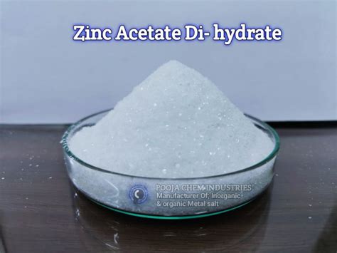 Zinc Acetate Dihydrate Manufacturer Exporter From Palghar