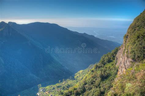 World S End Viewpoint at Horton Plains National Park at Sri Lank Stock ...