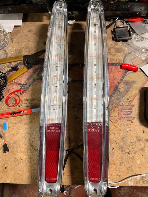 89 93 Cadillac Deville Custom LED Tail Lights With Optional RGB Show