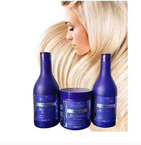 Kit de Tratamento Matizador Platinum Shampoo Condicionador e Máscara