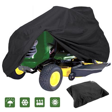 Waterproof Riding Lawn Mower Garden Tractor Cover Zero Turn Dust 55” 72” 82” Us Ebay