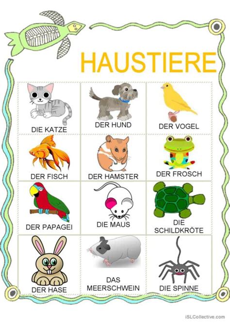 Tiere Deutsch Daf Arbeitsbl Tter Pdf Doc