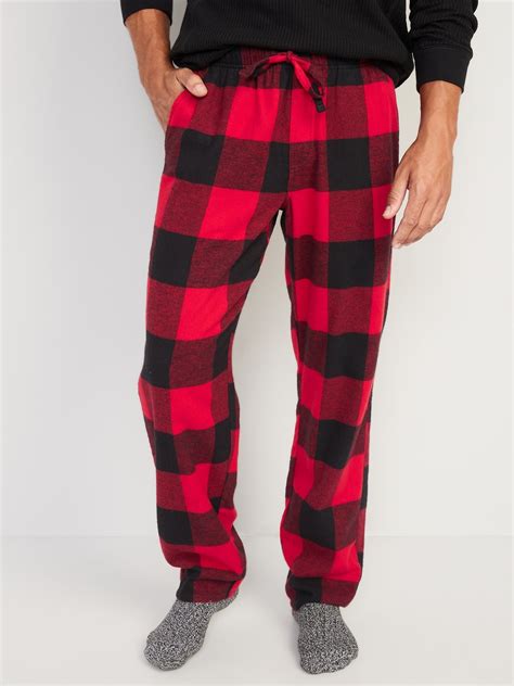 Mens Red Flannel Pajama Pants Vlr Eng Br