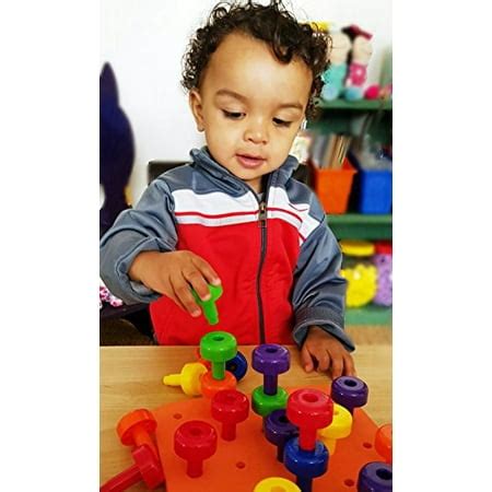 Skoolzy Peg Board Set - Montessori Toys for Toddlers and Preschool Kids ...