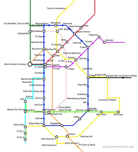 Lrt/mrt Map Manila