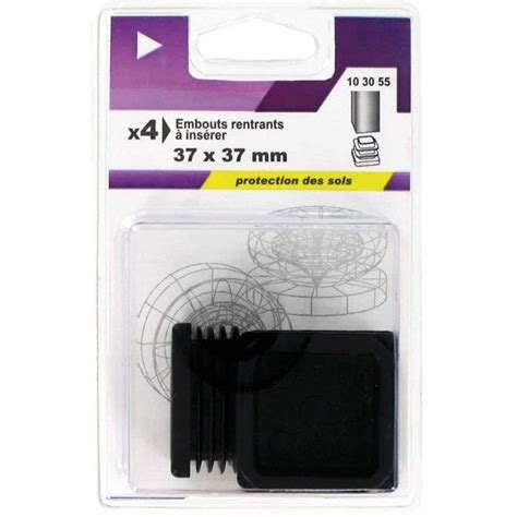 Vynex Blister De Embouts Rentrant Carr Plastique Noir X Mm