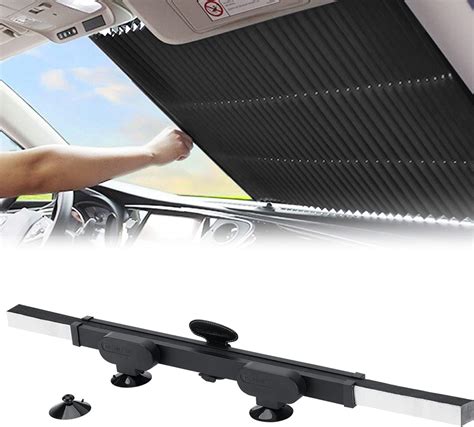 Retractable Windshield Sun Shade For Car Large Sun Visor