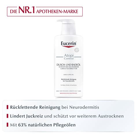 Eucerin AtopiControl Dusch und Badeöl reinigt und beruhigt atopische