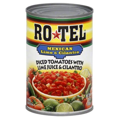 Rotel Diced Tomatoes with Mexican Lime and Cilantro - Shop Vegetables at H-E-B